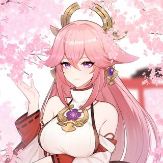 Genshin Impact Yae Miko wallpaper