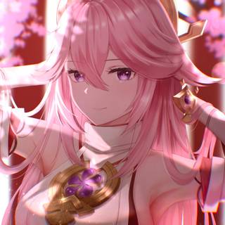 Genshin Impact Yae Miko wallpaper