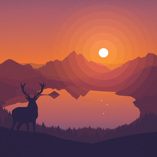 Comic landscape wallpaper