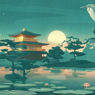 China temple wallpaper