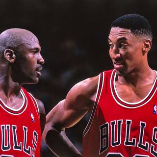 Michael Jordan and Scottie Pippen wallpaper
