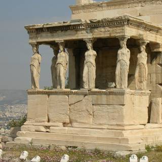 Greek temple wallpaper