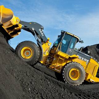 John Deere construction equipments wallpaper