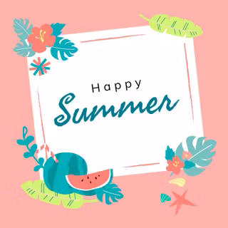 Happy summer holidays wallpaper