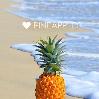 Pineapple summer aesthetic wallpaper
