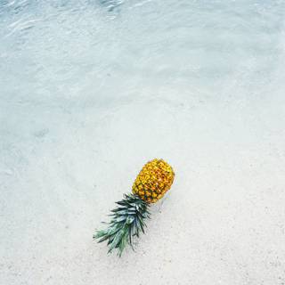 Pineapple summer aesthetic wallpaper