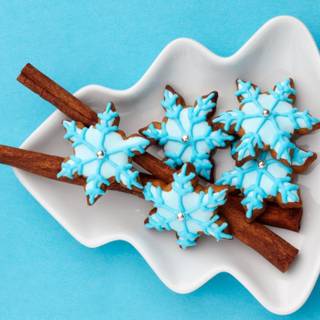 Blue food wallpaper