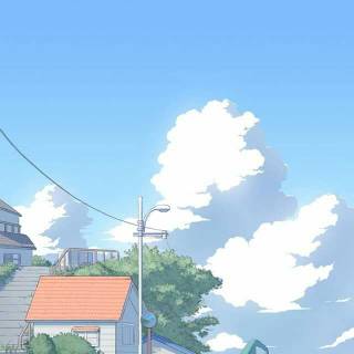 Aesthetic anime summer wallpaper