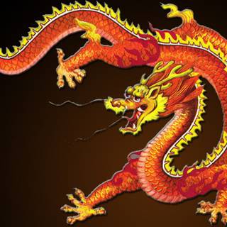 Oriental dragon wallpaper