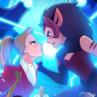 Catra and Adora desktop wallpaper