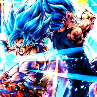 Goku and Vegeta 4k desktop wallpaper