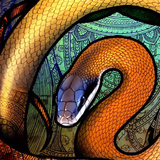 Snake art iPhone wallpaper