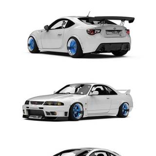 White JDM wallpaper