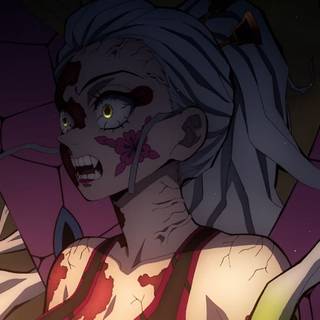 Nezuko vs Daki wallpaper