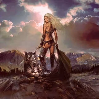 Viking girl wallpaper