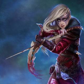 Viking girl wallpaper