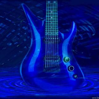 Lightning guitar wallpaper