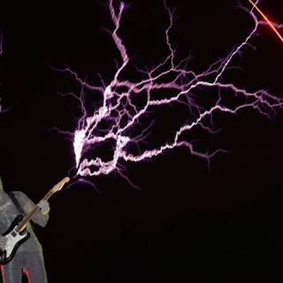 Lightning guitar wallpaper