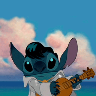 Stitch being Elvis wallpaper