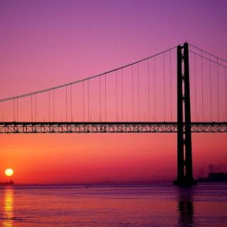 Suspension bridge wallpaper