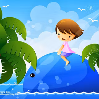 Children cartoon wallpaper