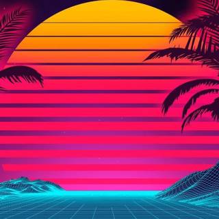 Summer vaporwave wallpaper