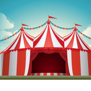 Circus tent wallpaper