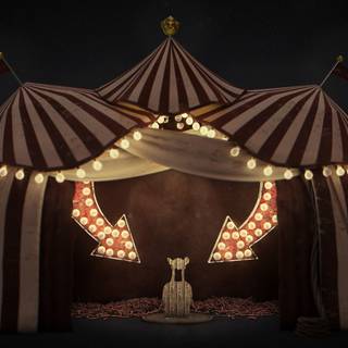 Circus tent wallpaper