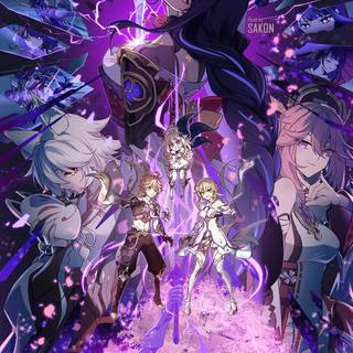 Raiden Shogun iPhone wallpaper