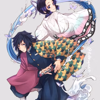 Giyuu X Shinobu iPhone wallpaper