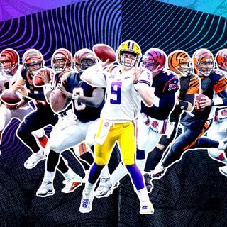 Cincinnati Bengals Joe Burrow desktop wallpaper