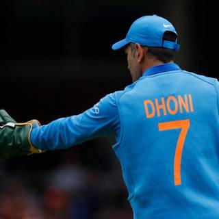 Ms Dhoni jersey wallpaper