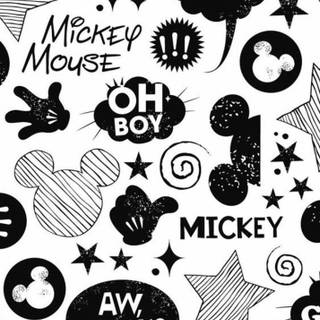 Mickey Mouse pattern wallpaper