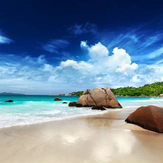 Seychelles beach wallpaper