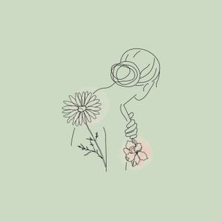 Green spring aesthetic wallpaper