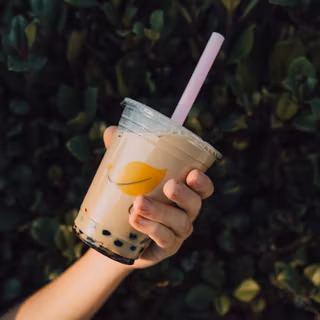 Boba milk tea wallpaper