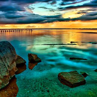 1920x1080 sunset summer wallpaper