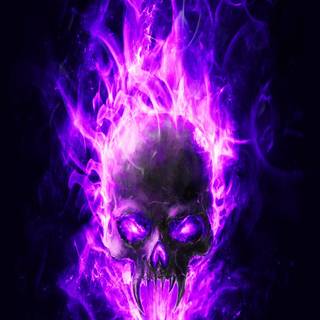 Purple skeleton wallpaper