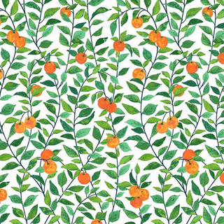 Orange green abstract spring wallpaper