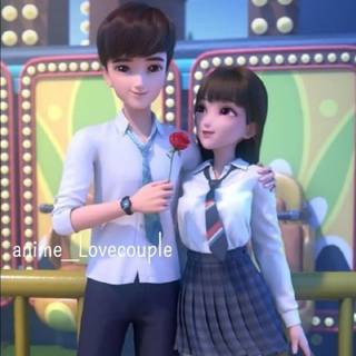 Leer and Guoguo wallpaper