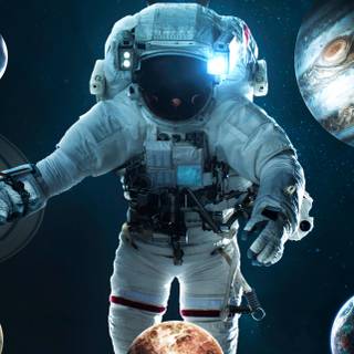 Astronaut mobile wallpaper