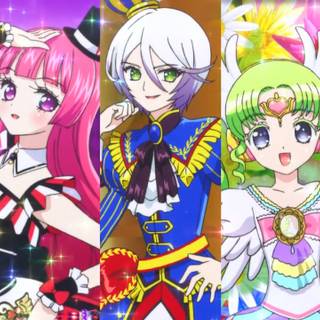 Tricolore PriPara wallpaper