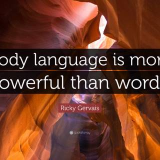 Body language wallpaper