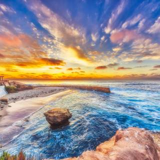 Pacific Ocean Beach California wallpaper