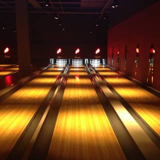 Bowling alley wallpaper