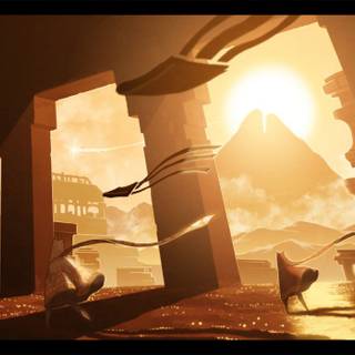 Anime desert wallpaper