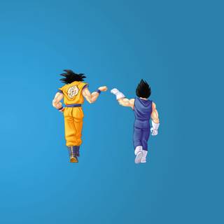 Goku and Vegeta desktop wallpaper