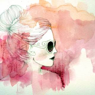 Watercolor women wallpaper