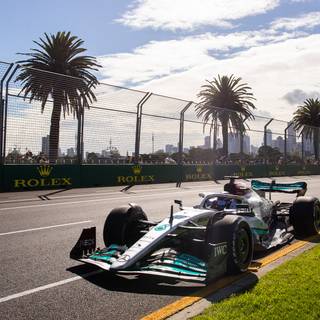 Mercedes F1 2022 car wallpaper
