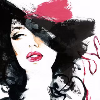 Watercolor women wallpaper